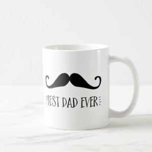 Vaderdag Beste pap ooit Mustache Coffee Mok