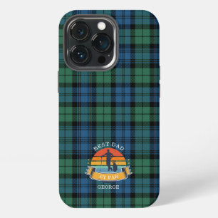 Vaderdag Beste Papa Door Par Plaid Tartan Maatwerk iPhone 13 Pro Hoesje