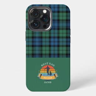Vaderdag Beste Papa Door Par Plaid Tartan Op Maat iPhone 13 Pro Hoesje