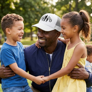 Vaderdag - Beste Papa - Familie silhouetten Trucker Pet