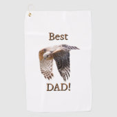 Vaderdag "Beste Papa" Havik Golfhanddoek (Voorkant)
