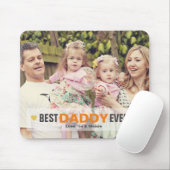 Vaderdag Beste papa ooit foto Muismat (Met muis)