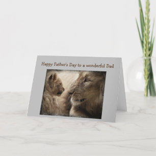 Vaderdag Beste Papa Ooit Leeuw Dier Kaart