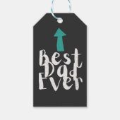 Vaderdag Beste papa ooit minimalistisch Cadeaulabel (Voorkant)