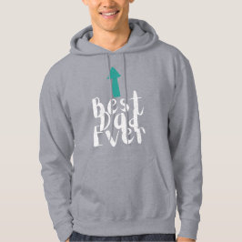 Vaderdag Beste papa ooit minimalistisch Hoodie