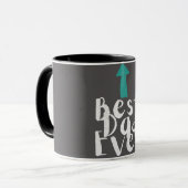 Vaderdag Beste papa ooit minimalistisch Mok (Voorkant links)