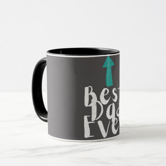 Vaderdag Beste papa ooit minimalistisch Mok (Voorkant links)