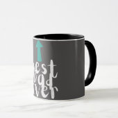 Vaderdag Beste papa ooit minimalistisch Mok (Voorkant rechts)