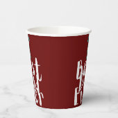 Vaderdag Beste papa ooit minimalistisch Papieren Bekers (Links)