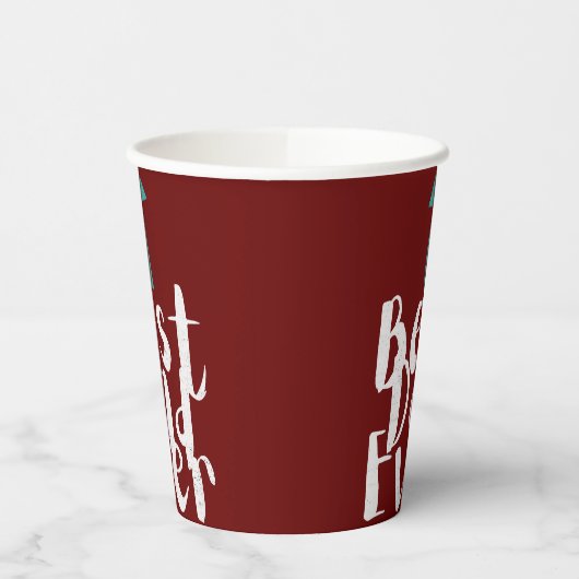 Vaderdag Beste papa ooit minimalistisch Papieren Bekers (Links)