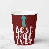 Vaderdag Beste papa ooit minimalistisch Papieren Bekers (Voorkant)