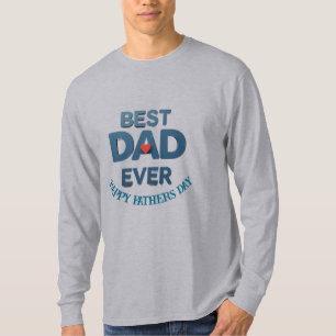 Vaderdag   Beste papa ooit op maat gemaakt Red Hea T-shirt