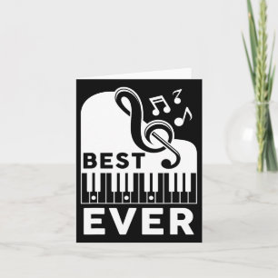 Vaderdag Beste Papa Ooit Pianist Muzikant Piano Kaart