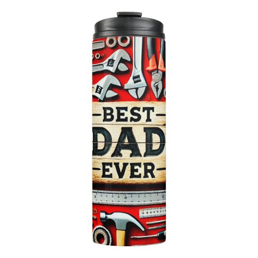 Vaderdag Beste Papa Ooit Thermosbeker (Voorkant)