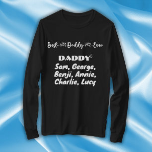 Vaderdag beste papa ooit typografie   t-shirt
