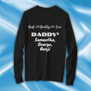 Vaderdag beste papa ooit typografie   t-shirt