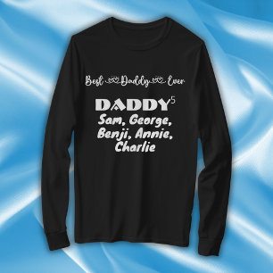 Vaderdag beste papa ooit typografie   t-shirt