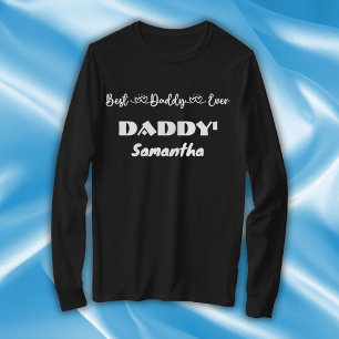 Vaderdag beste papa ooit typografie   t-shirt