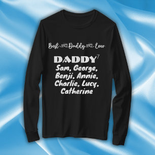 Vaderdag beste papa ooit typografie   t-shirt