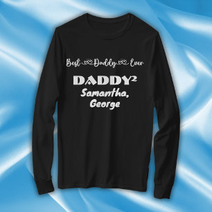 Vaderdag beste papa ooit typografie   t-shirt