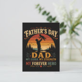 Vaderdag Beste Papa Ooit Vintage Feestdagenkaart (Staand voorkant)