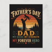 Vaderdag Beste Papa Ooit Vintage Feestdagenkaart (Voorkant)