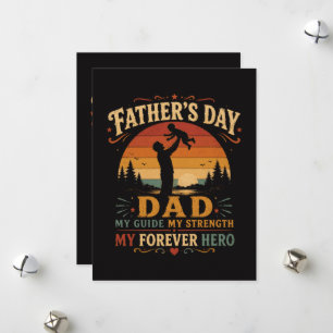 Vaderdag Beste Papa Ooit Vintage Feestdagenkaart