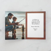 Vaderdag Beste Papa Ooit Vissen Kaart (Binnen)