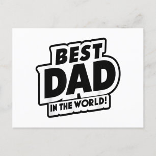 Vaderdag Beste papa ter wereld Briefkaart