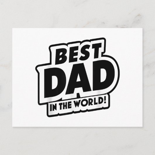 Vaderdag Beste papa ter wereld Briefkaart (Voorkant)