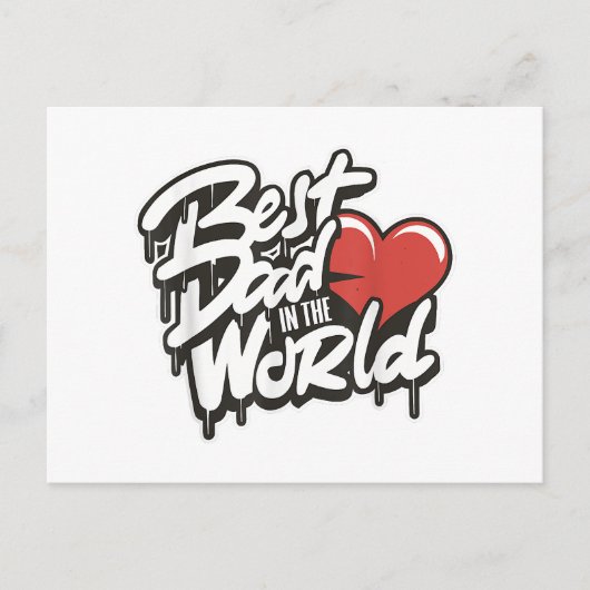 Vaderdag Beste papa ter wereld Briefkaart (Voorkant)