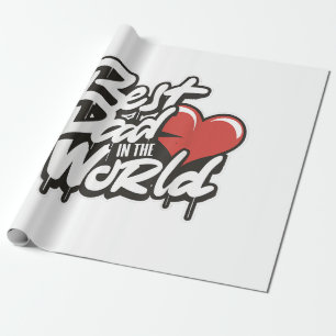 Vaderdag Beste papa ter wereld Cadeaupapier