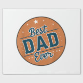Vaderdag Beste papa ter wereld Cadeaupapier (Vlak)