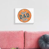 Vaderdag Beste Papa Ter Wereld Canvas Afdruk (Insitu (Woonkamer))