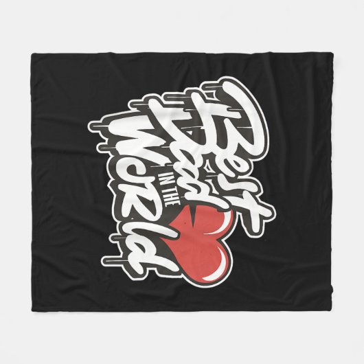 Vaderdag Beste papa ter wereld Fleece Deken (Voorkant (Horizontaal))