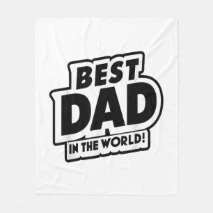 Vaderdag Beste Papa Ter Wereld Fleece Deken