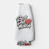 Vaderdag Beste papa ter wereld Flesjeskoeler (Voorkant)