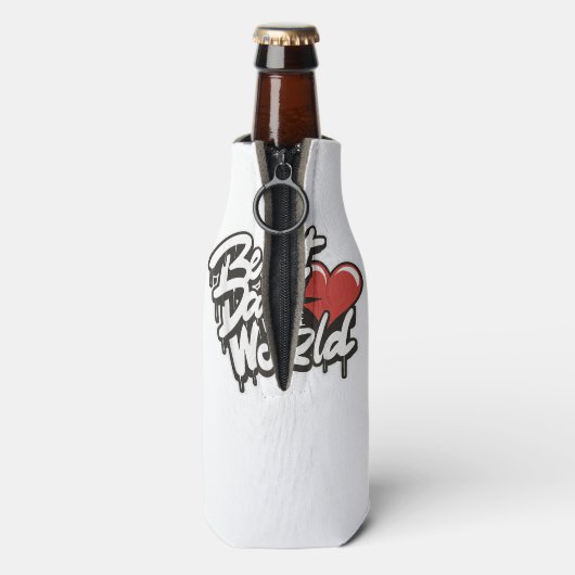 Vaderdag Beste papa ter wereld Flesjeskoeler (Fles Achterkant)