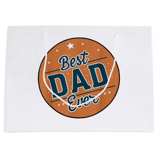 Vaderdag Beste papa ter wereld Groot Cadeauzakje (Voorkant)