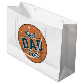 Vaderdag Beste papa ter wereld Groot Cadeauzakje (Voorkant Gekanteld)