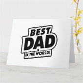 Vaderdag Beste papa ter wereld Kaart (Gele Bloem)