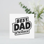 Vaderdag Beste papa ter wereld Kaart (Staand voorkant)