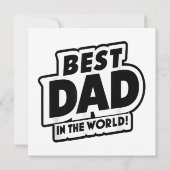 Vaderdag Beste papa ter wereld Kaart (Achterkant)
