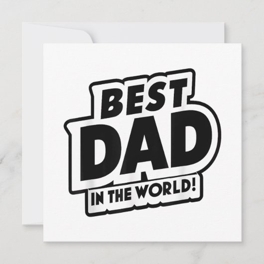 Vaderdag Beste papa ter wereld Kaart (Voorkant)