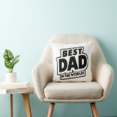 Vaderdag Beste papa ter wereld Kussen (Stoel)