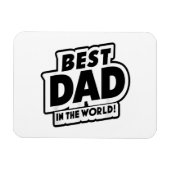 Vaderdag Beste papa ter wereld Magneet (Horizontaal)