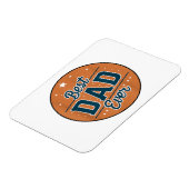 Vaderdag Beste papa ter wereld Magneet (Linkerzijde)