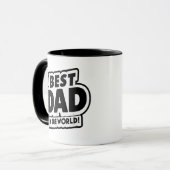 Vaderdag Beste papa ter wereld Mok (Voorkant links)