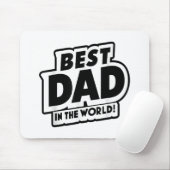 Vaderdag Beste papa ter wereld Muismat (Met muis)