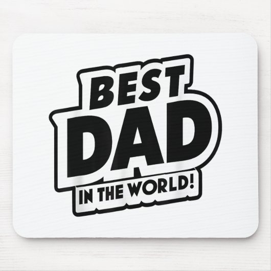 Vaderdag Beste papa ter wereld Muismat (Voorkant)